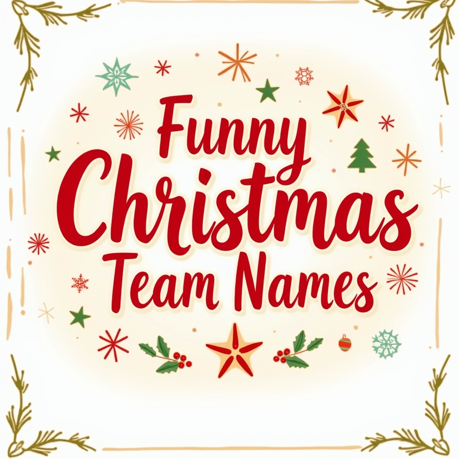 Funny Christmas Team Names: Spreading Holiday Cheer with Humor and Creativity