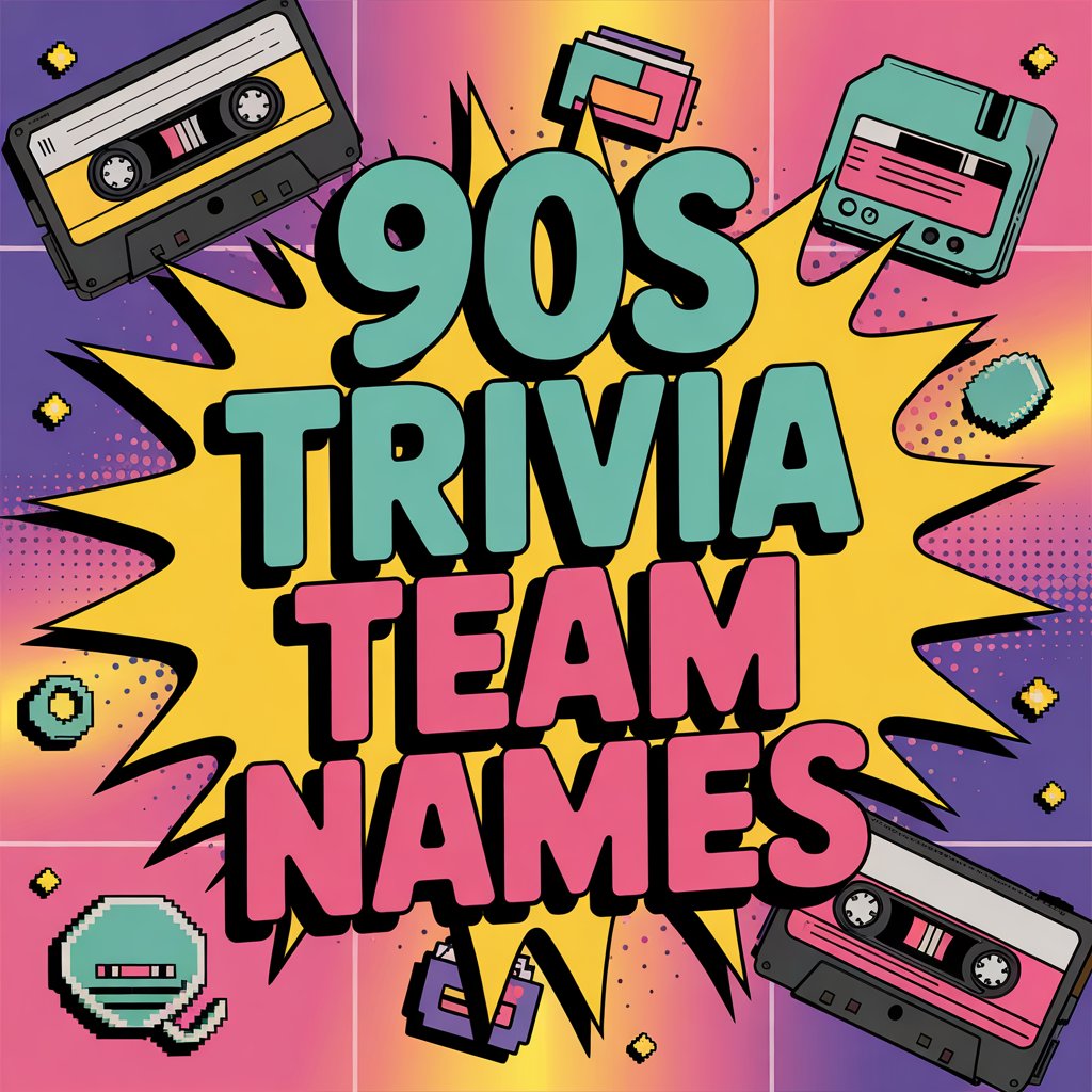 90s Trivia Team Names: A Nostalgic Throwback! 