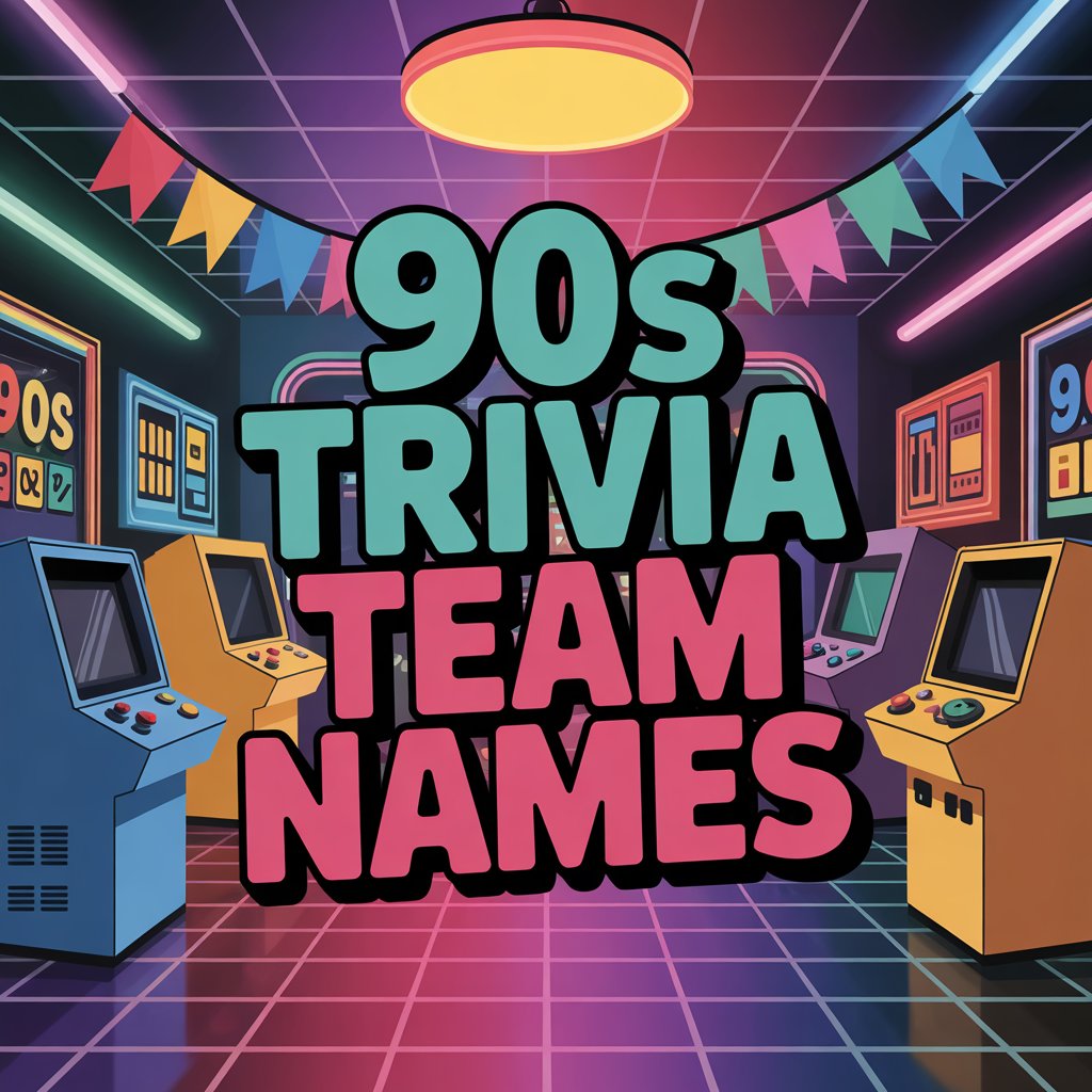 90s Trivia Team Names: A Nostalgic Throwback! 