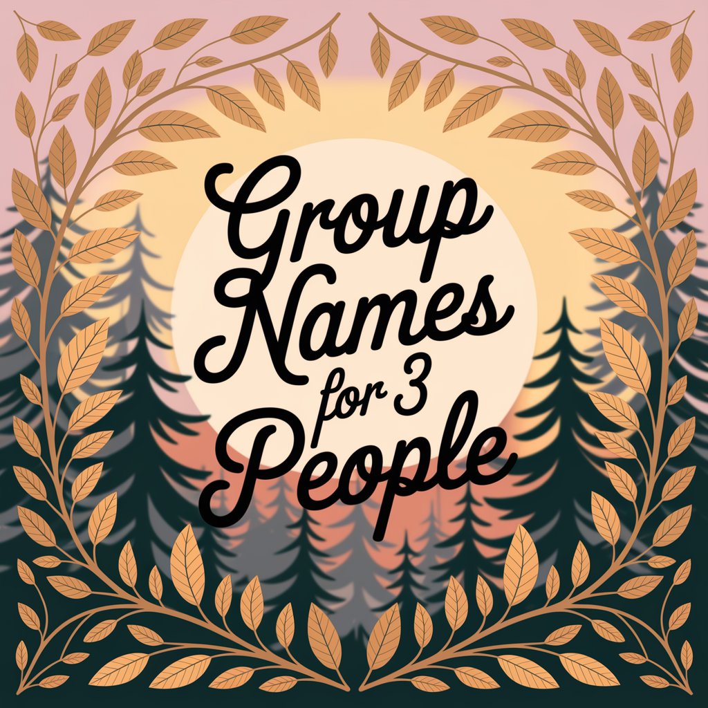 Group Names for 3 People: Crafting the Perfect Identity for Your Trio