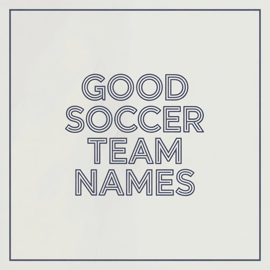 Good Soccer Team Names: Creative and Powerful Ideas For Your Squad