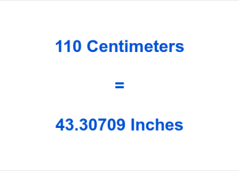 How to Convert 110 cm to Inches Quickly & Accurately
