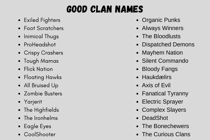 Top 15+ Clever Clan Names Ideas You Haven’t Seen Before