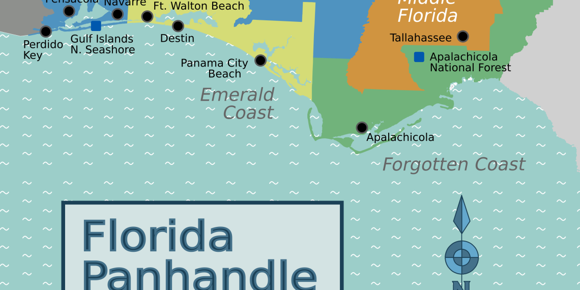 Map of Florida Panhandle Towns – Top Places You Must See
