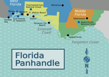 Map of Florida Panhandle Towns – Top Places You Must See