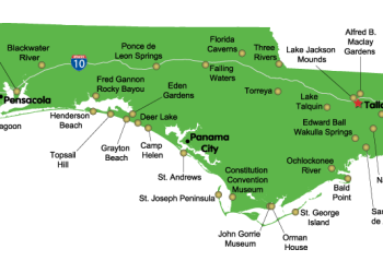 Map of Northwest Florida – Top Cities, Beaches & Attractions