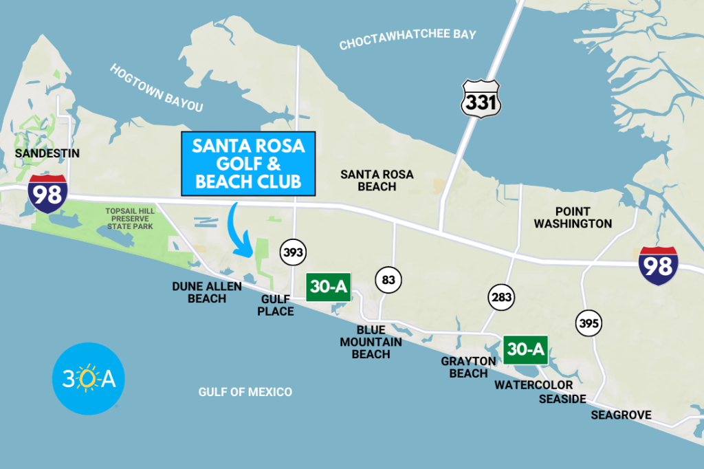 Destin FL to Santa Rosa Beach FL: Quickest Way to Travel