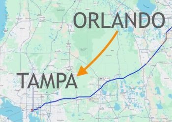 How Far Is Tampa Florida to Orlando? Driving Time & Distance
